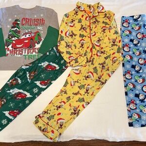 Boys 3t/4t snowman, Disney Cars, Nickelodeon, SpongeBob Christmas Pajama (2579)
